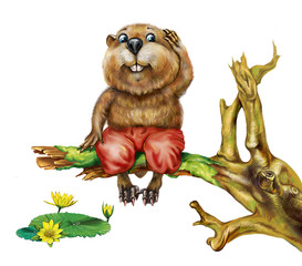 funny beaver © Liliya