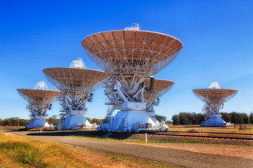 Antennae 5 dishes Blue Sky