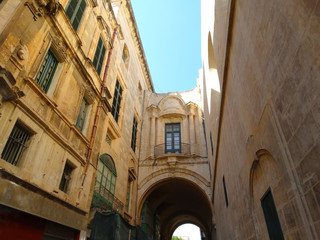 Architecture details in La Valletta Malta