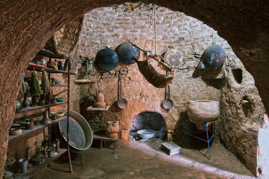 traditional ancient kitchen interior at Harran 