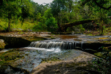 Famous place in Thailand (Wang Kang water fall on Phukadueng National park)