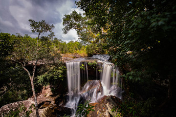 Famous place in Thailand (Penpobmai water fall in Phukadueng National park)
