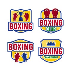 Boxing Club Championship Logos Collections