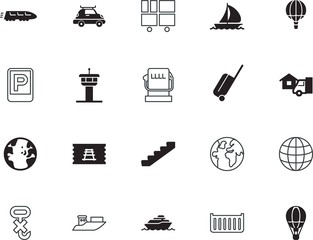 transport vector icon set such as: down, bright, success, escalator, safety, crane, sketch, airplane, loading, go, aircraft, gold, equipment, metal, do, jet, top, trade, communication, template, ride