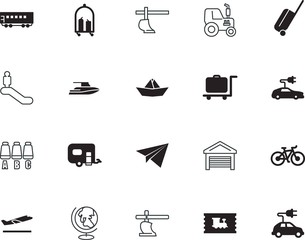 transport vector icon set such as: sail, coupon, internet, blue, break, storage, planet, airways, service, trailer, image, management, passage, information, down, mall, lift, stock, continent