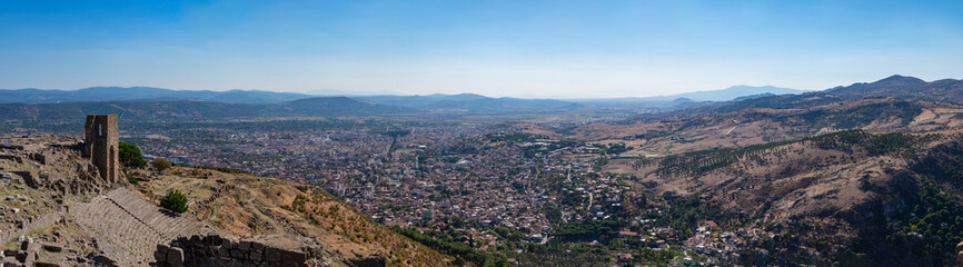 Ancient ruins of Acropolis of Pergamum (Pergamon), Bergama, Turkey 