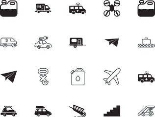 transport vector icon set such as: use, digital, freight, stair, steps, development, wheel, ecology, electric, draw, drawing, package, gray, safe, quadcopter, stairs, isometric, staircase, banking