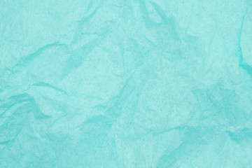 Teal textured wrinkled paper material background