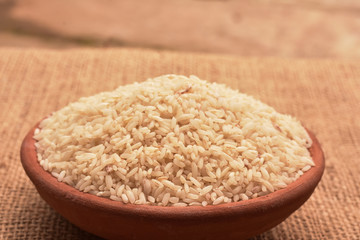 rice in the bowl
