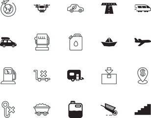 transport vector icon set such as: paper, tourist, wheel, sketch, distribution, stairway, subway, guide, side, tech, railway, arrow, knowledge, delivering, uav, pointer, post, pack, gray, path, hook