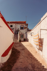authentic courtyard of portugal. sunny.