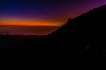 Puesta de sol en el Volcán Teide de Tenerife