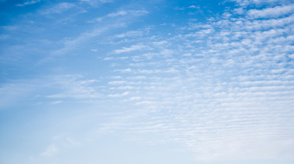 Cloudy sky and morning