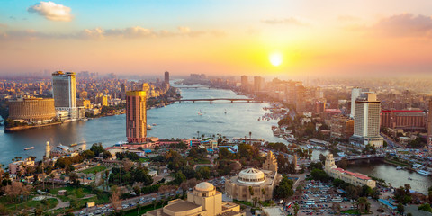 Coucher de soleil au Caire