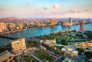Panorama of Cairo - obrazy, fototapety, plakaty