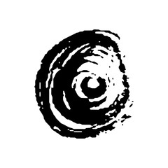 Hand drawn in doodle style. Line drawing. Vector abstract banner design. Business presentation. Vector emblem. Circle frame. Hand drawn illustration on white backdrop.