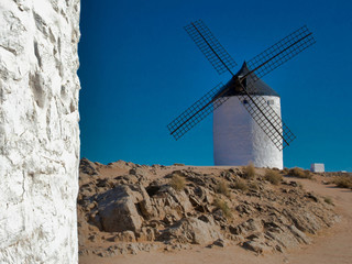 Moulin à vent de la Mancha à Consuegra, Espagne