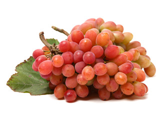 Grapes on a white background 