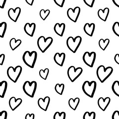 Retro seamless pattern. Vector isolated heart. Modern simple design. Abstract template. Template design element. Vintage background. Vector illustration art. Abstract background with hearts.