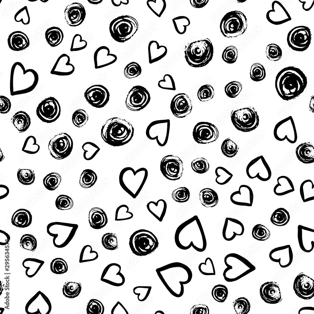 Fototapete modern seamless pattern. hand drown for wrapping paper. design element. modern simple abstract templ