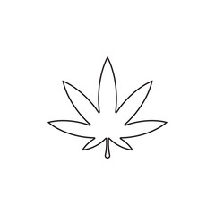 Cannabis marijuana hemp leaf logo