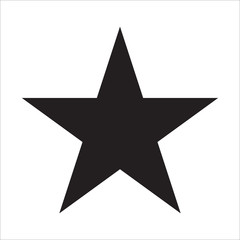 Black star vector icon