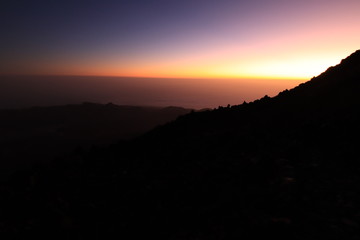 Anochecer Teide Tenerife