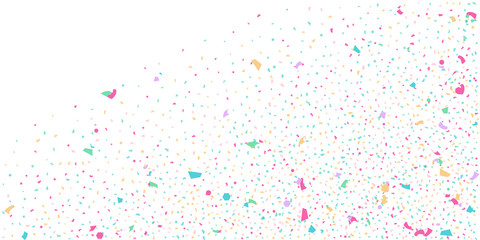 Abstract flying confetti.