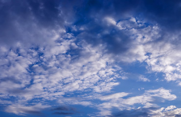 Blue sky background with clouds
