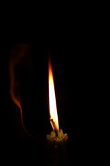 Candle light in the dark