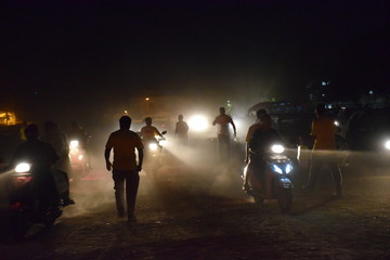 Dusty Indian Night Scene