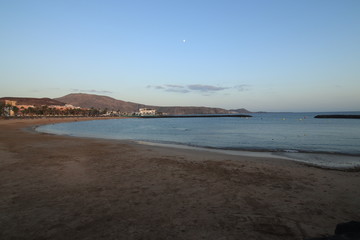 Puesta de sol sur de Tenerife