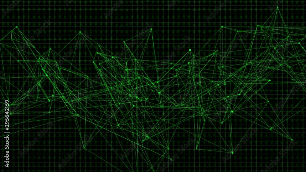 Poster 4k Footage Line Communication Swirl Wave Future Glowing Surface Cool Dynamic Technology Background. Loop Digital Data Flow Reality Futuristic Shape Animation.