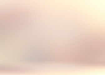 Delicate golden light on beige wall abstract 3d background. Cream tints.