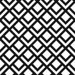 Seamless herringbone pattern with straight lines, black and white geometric vector background