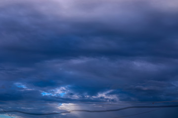Fototapeta premium Blue sky background with clouds