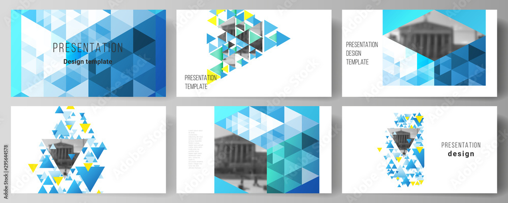 Sticker the minimalistic abstract vector illustration of the editable layout of the presentation slides desi
