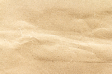 Fototapeta na wymiar crumpled brown paper texture