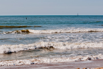 beach and sea