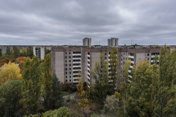 Fototapeta na wymiar Pripyat in the Chernobyl Exclusion Zone