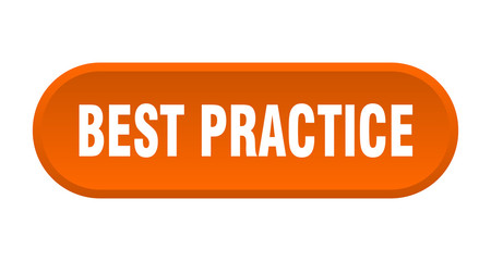 best practice button. best practice rounded orange sign. best practice