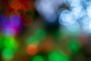 Christmas tree lights. Defocus. Background for design.