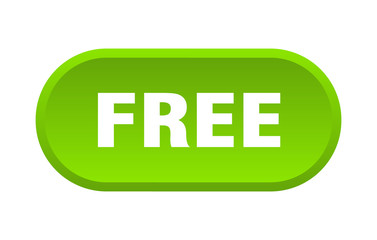 free button. free rounded green sign. free