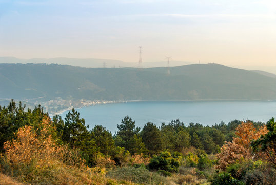 Istanbul, Turkey, 12 January 2007: Sariyer, Bosphorus.