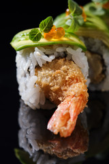 Shrimp and caviar roll