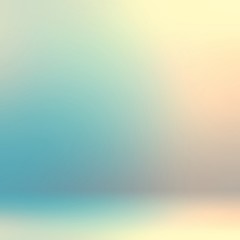 Light blue yellow iridescent 3d background. Attractive shiny wall abstract texture. Delicate holographic toned illustration.