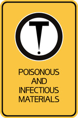 Poisonous and infectious materials. External environmental factors hazardous to health, poster. - 295651336