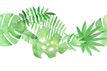 Tropical seamless border © Tapilipa