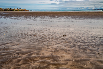 Sandy shore. extraordinary background