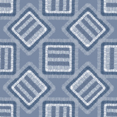 Hand drawn carpet geometric tile seamless pattern.Tile shapes backdrop.